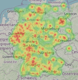 Heatmap (Anrufverteilung)