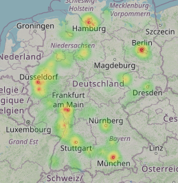 Heatmap (Anrufverteilung)