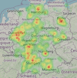 Heatmap (Anrufverteilung)