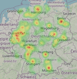 Heatmap (Anrufverteilung)