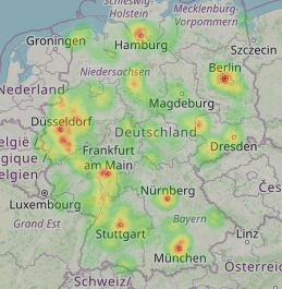 Heatmap (Anrufverteilung)