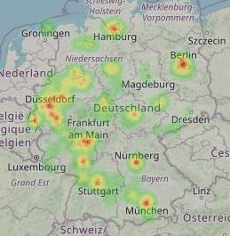 Heatmap (Anrufverteilung)