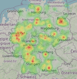 Heatmap (Anrufverteilung)