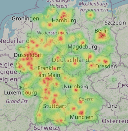 Heatmap (Anrufverteilung)