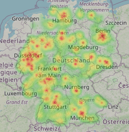 Heatmap (Anrufverteilung)