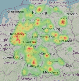 Heatmap (Anrufverteilung)