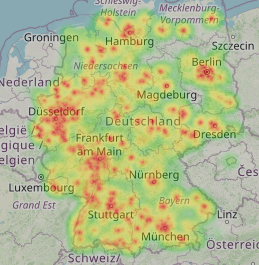 Heatmap (Anrufverteilung)