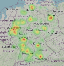 Heatmap (Anrufverteilung)